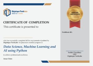 Certificate of Completion- ML
